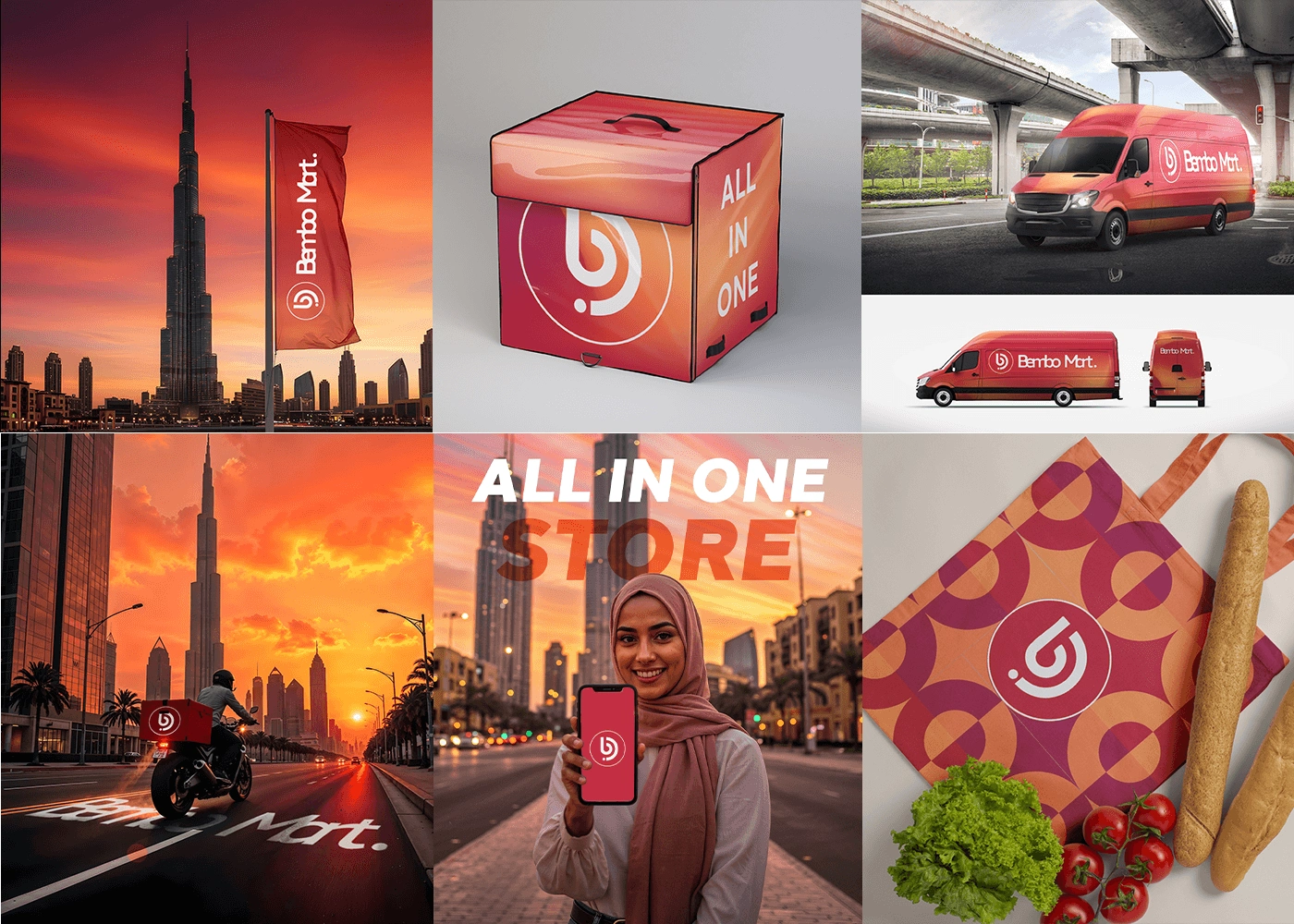 Grocery E-commerce in Style – Bembo Mart Brand Identity — Artwork 4